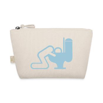 erbricht Mann Toilette Welpen WC - Bio-Täschchen - Natur - Vorne