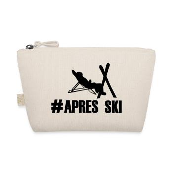 Ski, ski, skiing, après ski, freeski, winter - Organic Pouch - nature - Front