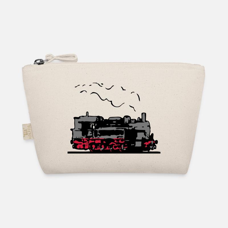dampflok lokomotive alt romantik - Bio-Täschchen - Natur