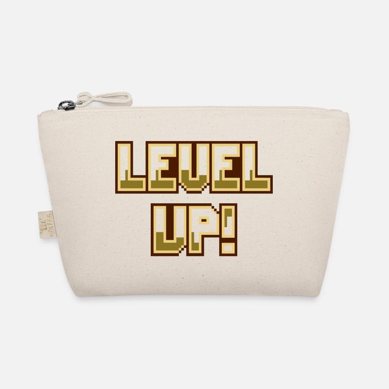 Level Up (Pixel lettering) Organic Pouch