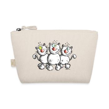 Funny Cats - Organic Pouch - nature - Front