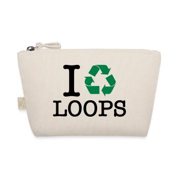 Je recycle des boucles - Trousse biologique - nature - Devant