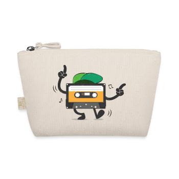 Dancing Cassette Tape Retro Vintage Old School - Organic Pouch - nature - Front
