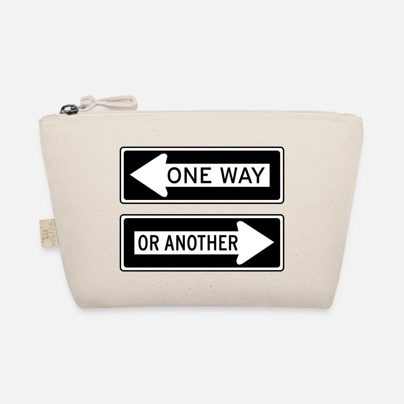 ONE WAY OR ANOTHER Einbahnstraße Richtung Ausweg Bio-Täschchen