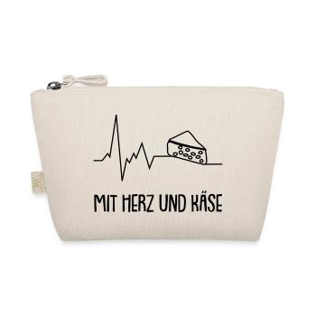 Mit Herz und Käse - Bio-Täschchen - Natur - Vorne