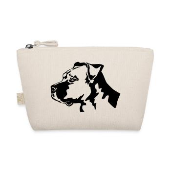 American Staffordshire Terrier head - Organic Pouch - nature - Front