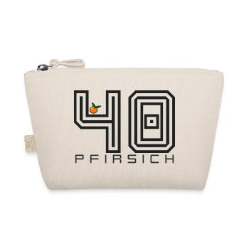 Pfirsich 40 Shirt Lustiger Geburtstag Spruch - Bio-Täschchen - Natur - Vorne