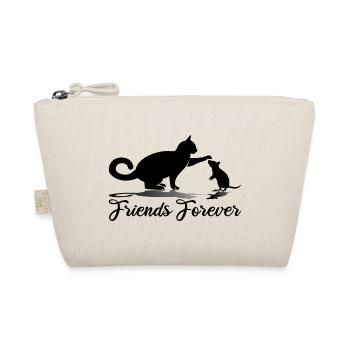 Friends Forever Katze und Maus - Bio-Täschchen - Natur - Vorne