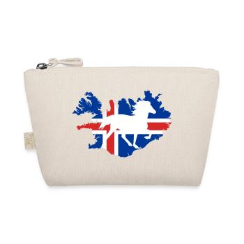 Drapeau de cheval islandais cadeau d'équitation islandais - Trousse biologique - nature - Devant