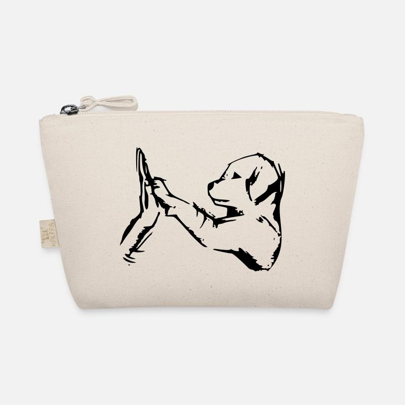 dog gives 5 - high five Organic Pouch