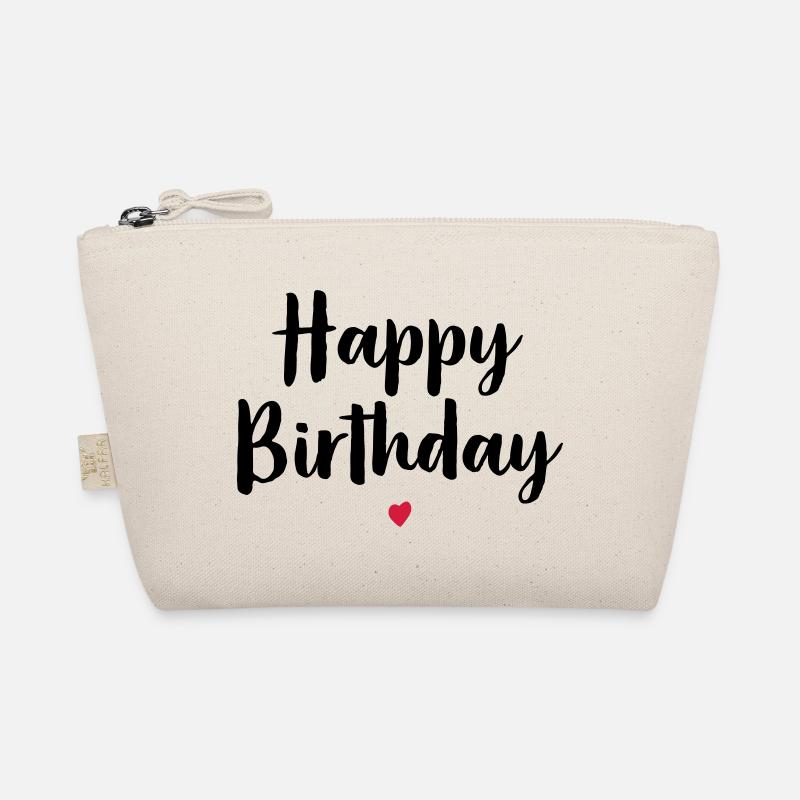 Happy Birthday Herz Geburtstag Geschenk Bio-Täschchen