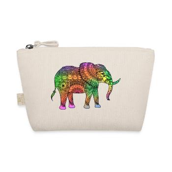 Spiritueller Elefant - Bio-Täschchen - Natur - Vorne
