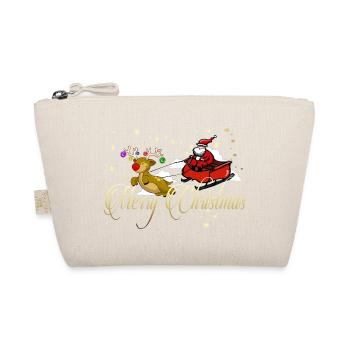 Frohe Weihnachten - Bio-Täschchen - Natur - Vorne