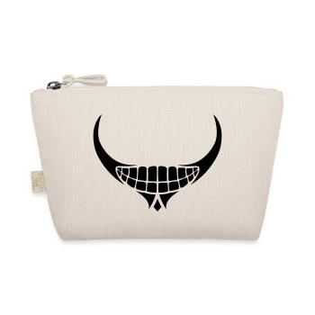 Mouth demonic grin - Organic Pouch - nature - Front