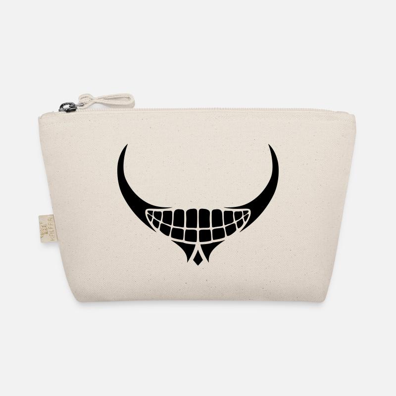 Mouth demonic grin Organic Pouch
