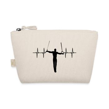 Heartbeat Rings Iron Cross Cross Slope Gymnastics - Organic Pouch - nature - Front