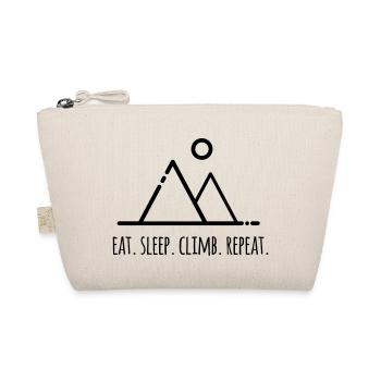 Eat.Sleep.Climb.Repeat - für Kletterer - Bio-Täschchen - Natur - Vorne