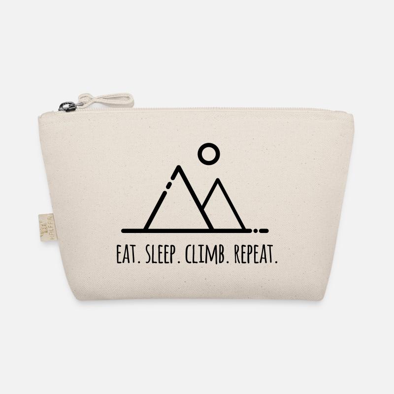 Eat.Sleep.Climb.Repeat - für Kletterer - Bio-Täschchen - Natur