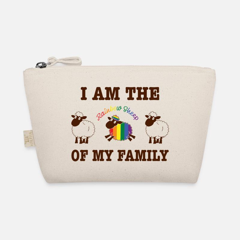 Rainbow sheep LGBT Spruch Geschenk Pride Rechte Bio-Täschchen