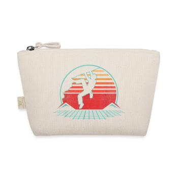 Climbing Klettern Bergsteigen Natur Geschenk - Bio-Täschchen - Natur - Vorne