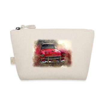 Nostalgic Old American Dream Car - Organic Pouch - nature - Front