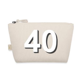 40 hell, feiern - Bio-Täschchen - Natur - Vorne