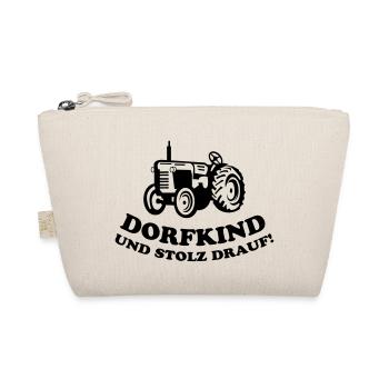 traktor dorfkind stolz drauf - Bio-Täschchen - Natur - Vorne