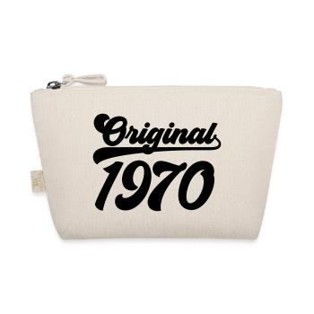 T shirt anniversaire « Original 1970 » - Trousse biologique - nature - Devant