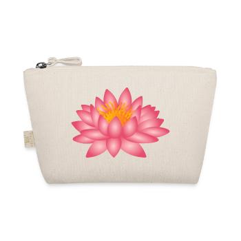 Yoga lotus flower - Organic Pouch - nature - Front