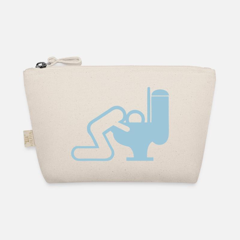 vomit man toilet chiotte wc Organic Pouch