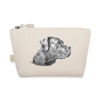 Great Dane Dog Head Bulldog Dog Dogs - Organic Pouch - nature - Front