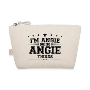 Ich bin Angie, die Angie-Sachen macht - Bio-Täschchen - Natur - Vorne