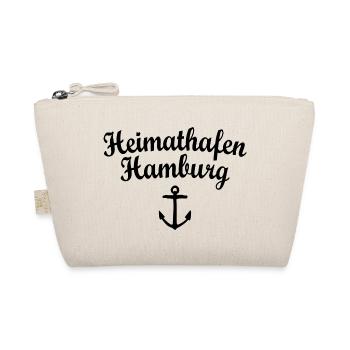 Heimathafen Hamburg (Schwarz) - Bio-Täschchen - Natur - Vorne