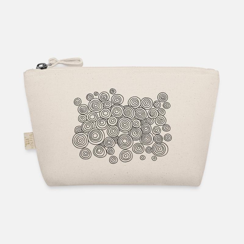 Abstract Circle Pattern Symbol Drawing Organic Pouch