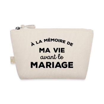 A la mémoire de ma vie avant le Mariage Cadeau - Trousse biologique - nature - Devant