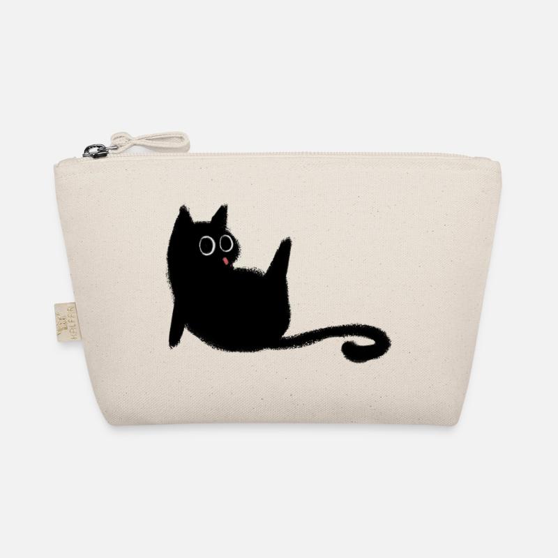 Chat noir charbon mignon toilette Trousse biologique