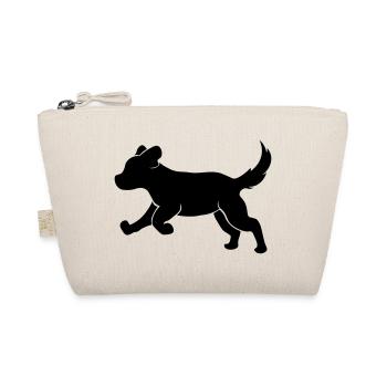 Niedlicher Hund Welpen Nachwuchs Hundebaby - Bio-Täschchen - Natur - Vorne