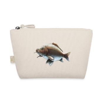Spiegelkarpfenfischen-Design Realistischer Karpfen - Bio-Täschchen - Natur - Vorne