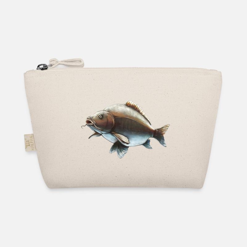 Mirror Carp Fishing Design Realistic Carp Organic Pouch