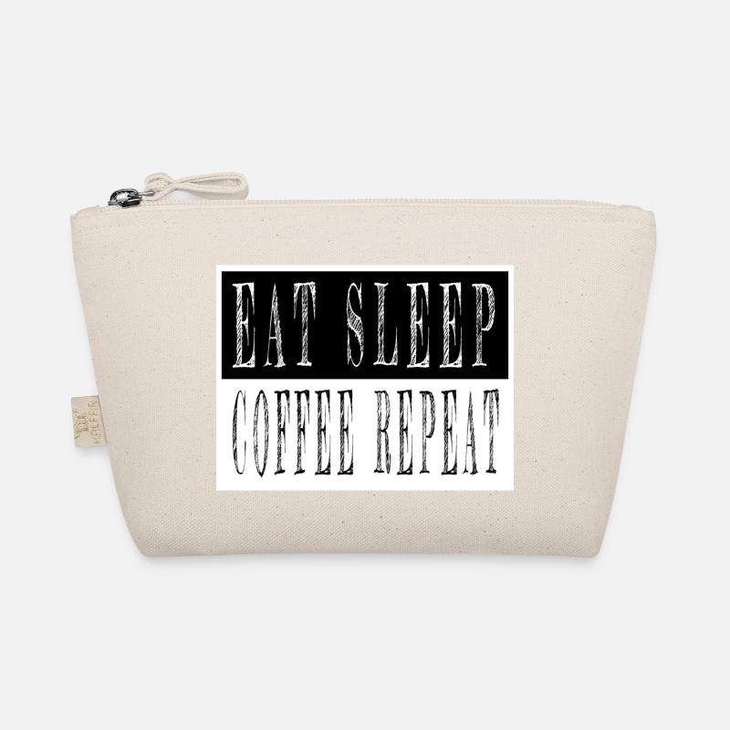 tired gift coffeebean cappuccino gift idea Bio-Täschchen