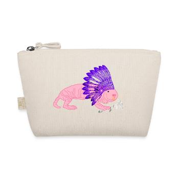 Indianer Nacktmull Ratte Lustige Häuptling Ratte K - Bio-Täschchen - Natur - Vorne
