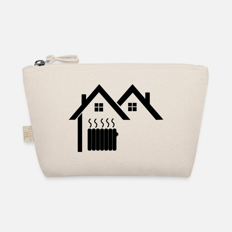 House heating central heating central heating logo Organic Pouch