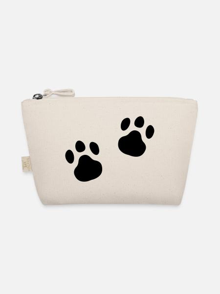 Paw print Meow Paw Gift Idea Cat - Trousse biologique - nature - Devant