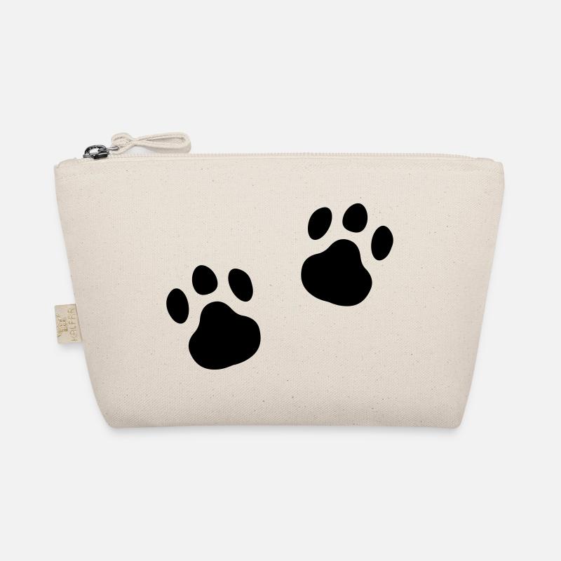 Pfotenabdruck Miau Pfote Geschenkidee Katze - Bio-Täschchen - Natur