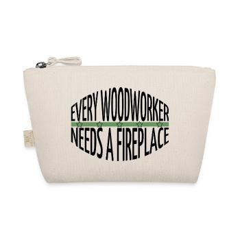 lumberman carpenter joke chop wood - Organic Pouch - nature - Front