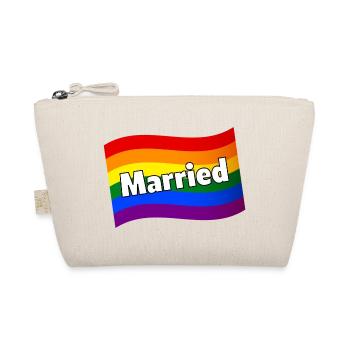 Gay Pride Personne gay mariée Couple gay marié - Trousse biologique - nature - Devant
