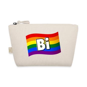 Bisexual Pride bi et fier drapeau arc-en-ciel LGBT - Trousse biologique - nature - Devant