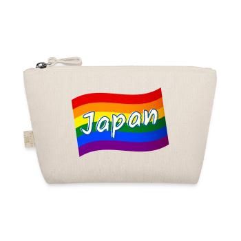 Gay Pride Japan Japanese rainbow flag LGBT LGBTQ - Organic Pouch - nature - Front