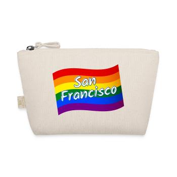 Gay Pride San Francisco rainbow flag LGBT LGBTQ - Organic Pouch - nature - Front