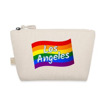 Gay Pride Los Angeles rainbow flag LGBT LGBTQ - Organic Pouch - nature - Front